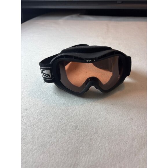 Scott Black Ski Goggles With Adjustable Strap - Picture 2 of 4